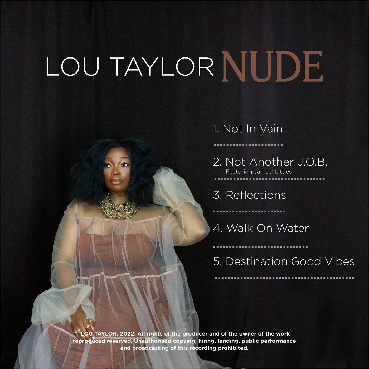 NUDE back cover with tracklist